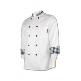 KI027 chef uniform tailor made servants 3/4 7' sleeve tailor made catering restaurant uniform hk company  unique chef coats KI027 chef uniform tailor made servants 3/4 7' sleeve tailor made catering restaurant uniform hk company  unique chef coats
